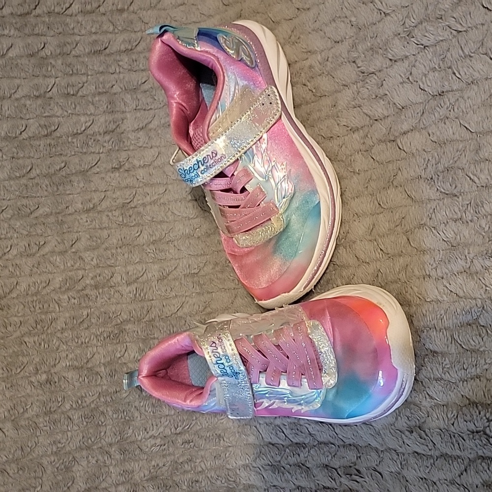Multicolored girls skechers